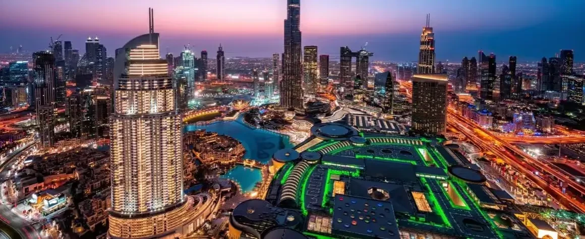 Modern architectural landmark visited on Dubai city tour