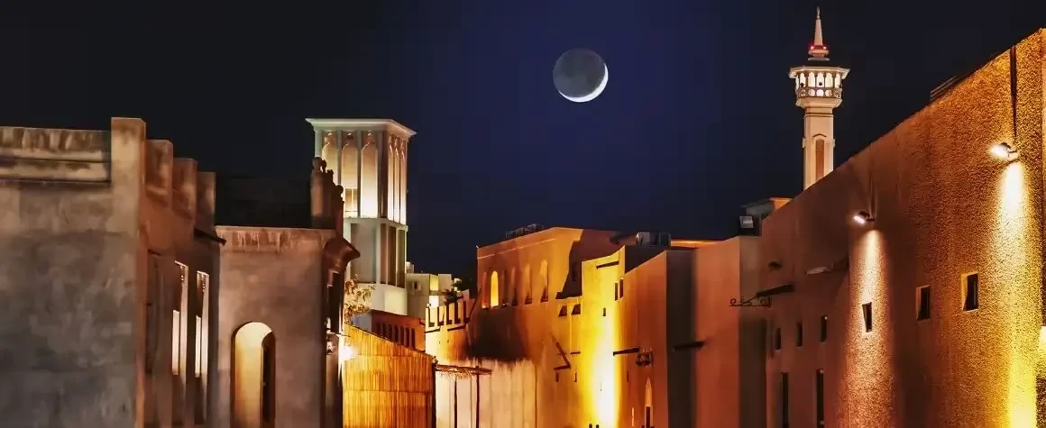 Al Fahidi Historical Neighbourhood showcasing old Dubai culture