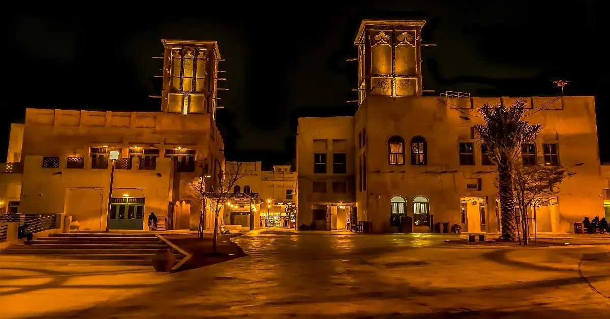 al-fahidi-old-village-night-view-dubai
