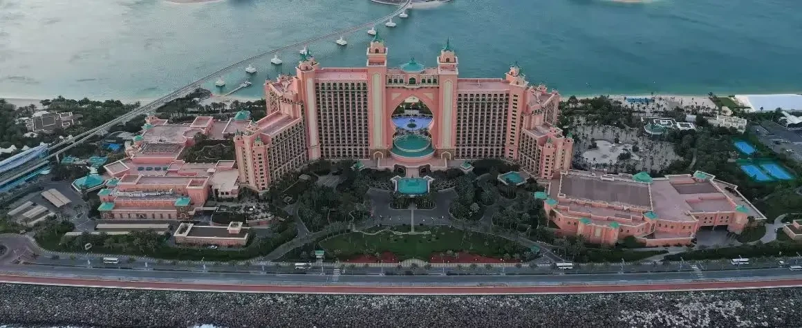Atlantis The Palm resort captured during luxury Dubai city tour