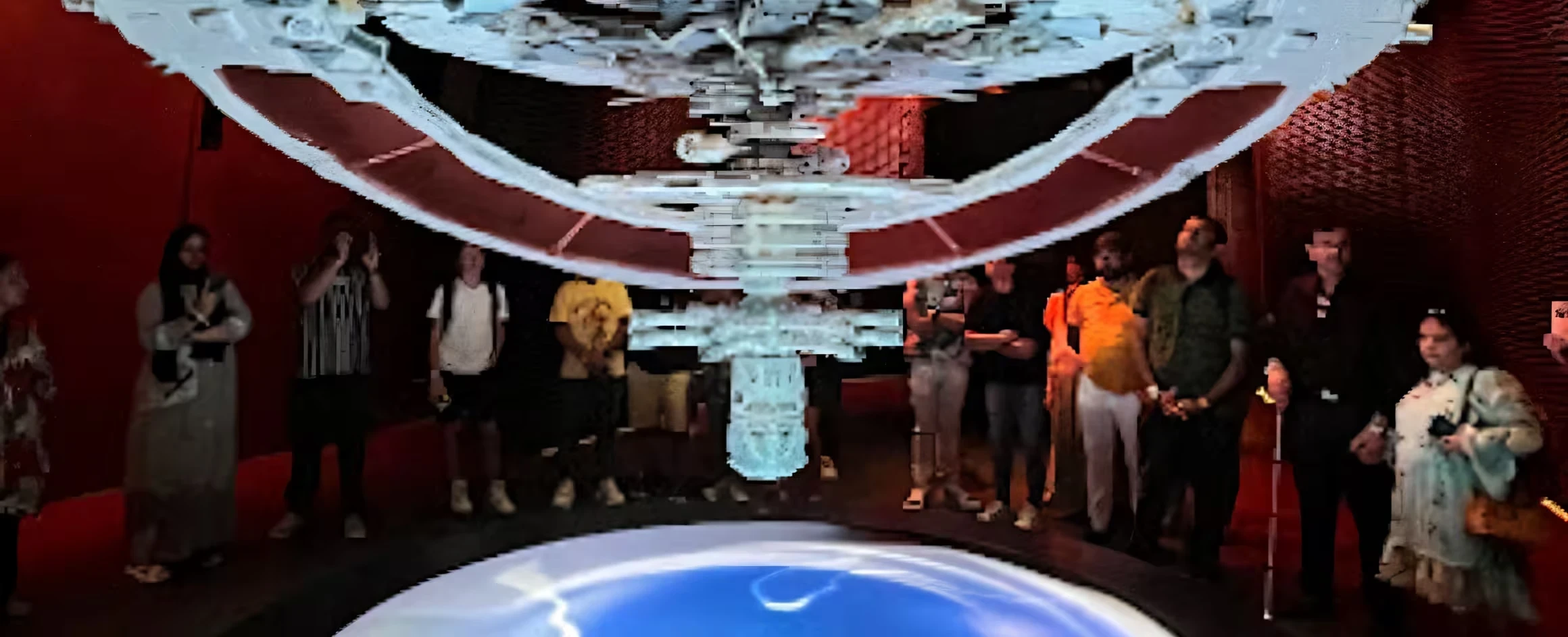 Group enjoying immersive experiences at the future museum in Dubai