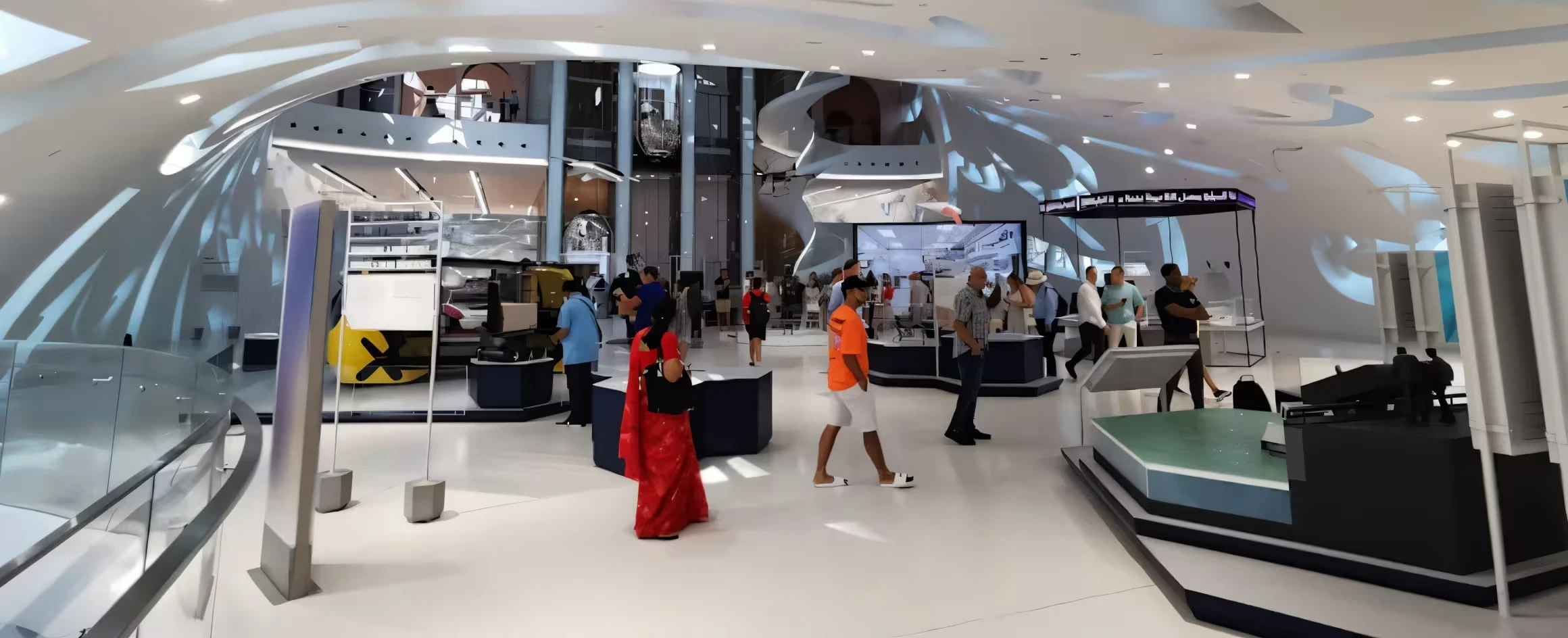 Inside the Museum of the Future Dubai showcasing immersive exhibits