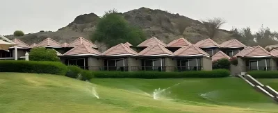 Traditional homes surrounded by nature on a Hatta Dubai mountain tour